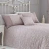 Michaela Jacquard Bedspread Pink -Haven Living Shop bedspread 399