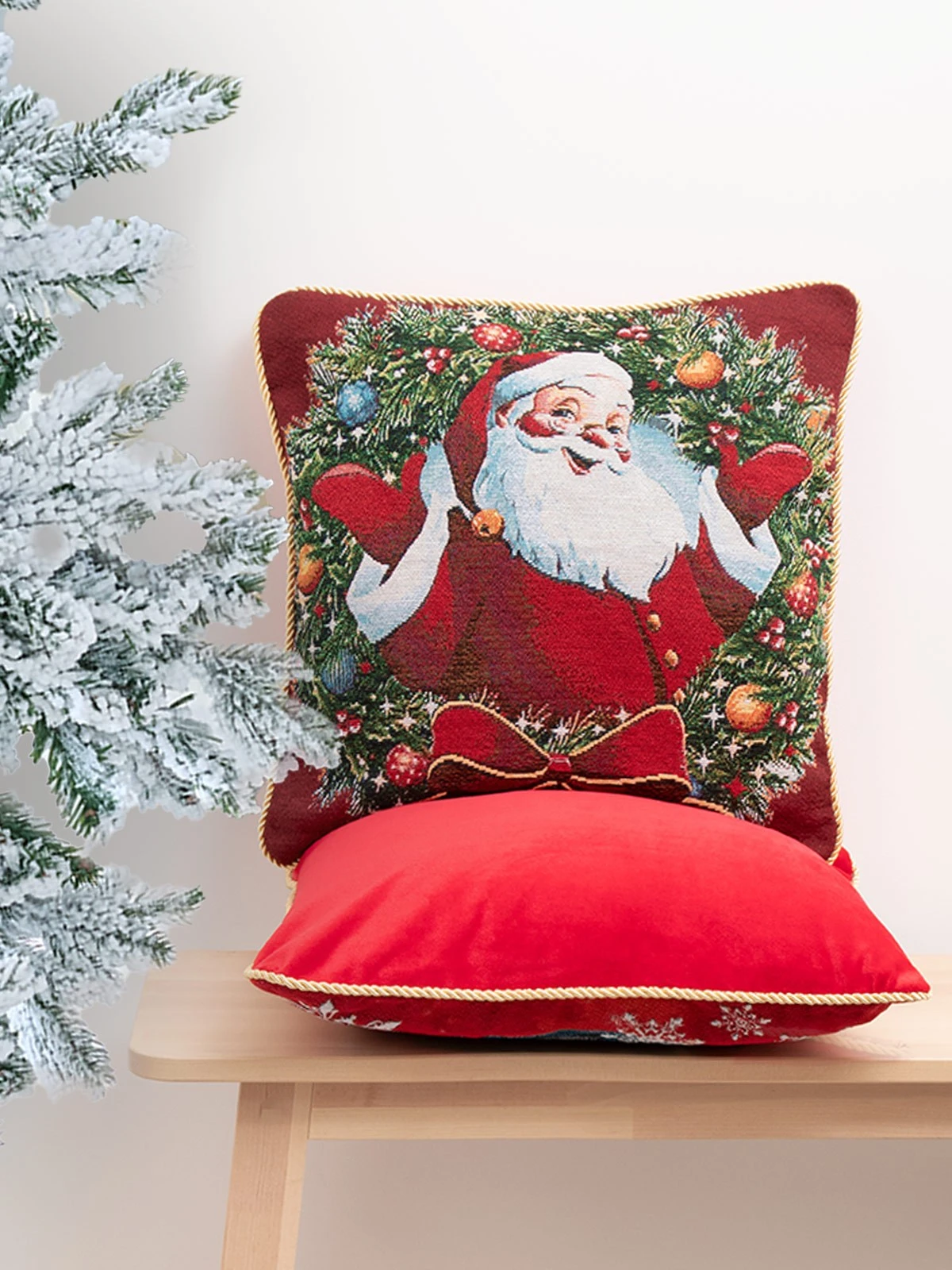 Santa Tapestry Cushion 3 Santa Tapestry Cushion