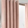 By Caprice Home Brigitte - Pair Of Eyelet Curtains Blush
