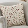 Red Sherbourne Jacquard Cushion -Haven Living Shop curtains cushion 302 red
