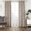Champagne Valencia Jacquard Eyelet Curtains -Haven Living Shop curtains147