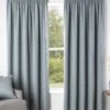 Duck Egg Chenille Pencil Pleat Curtains 2 Duck Egg Chenille Pencil Pleat Curtains -Haven Living Shop curtains295