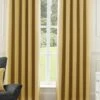 Ochre Harlow Blackout Eyelet Curtains -Haven Living Shop curtains318 1
