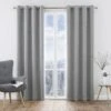Grey Harlow Blackout Eyelet Curtains -Haven Living Shop curtains325