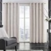 Champagne Velvet Stripe Eyelet Curtains 1 Champagne Velvet Stripe Eyelet Curtains -Haven Living Shop curtains329