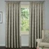 Blue Sherbourne Jacquard Pencil Pleat Curtains 1 Blue Sherbourne Jacquard Pencil Pleat Curtains -Haven Living Shop curtains377