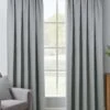 Grey Herringbone Blackout Pencil Pleat Curtains 1 Grey Herringbone Blackout Pencil Pleat Curtains -Haven Living Shop curtains393 main
