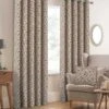 Red Sherbourne Jacquard Eyelet Curtains -Haven Living Shop curtains409 main