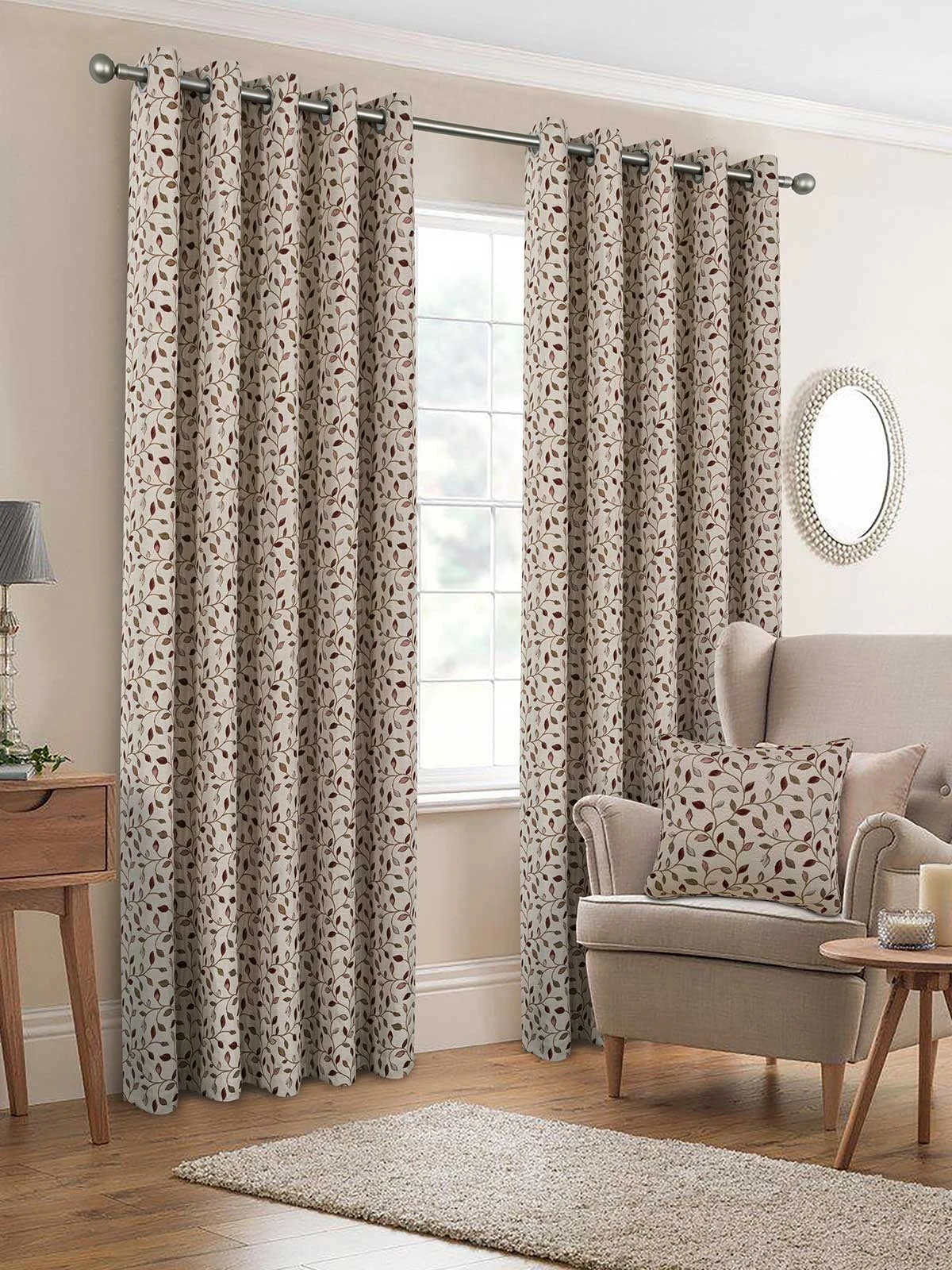 Red Sherbourne Jacquard Eyelet Curtains 3 Red Sherbourne Jacquard Eyelet Curtains