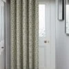 Blue Sherbourne Jacquard Eyelet Door Curtain