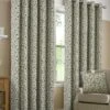 Blue Sherbourne Jacquard Eyelet Curtains -Haven Living Shop curtains411 main