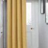 Ochre Harlow Eyelet Door Curtain -Haven Living Shop curtains417 main