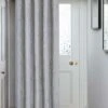 Silver Corsica Eyelet Door Curtain -Haven Living Shop curtains430 main