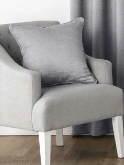 Grey Chenille Large Cushion