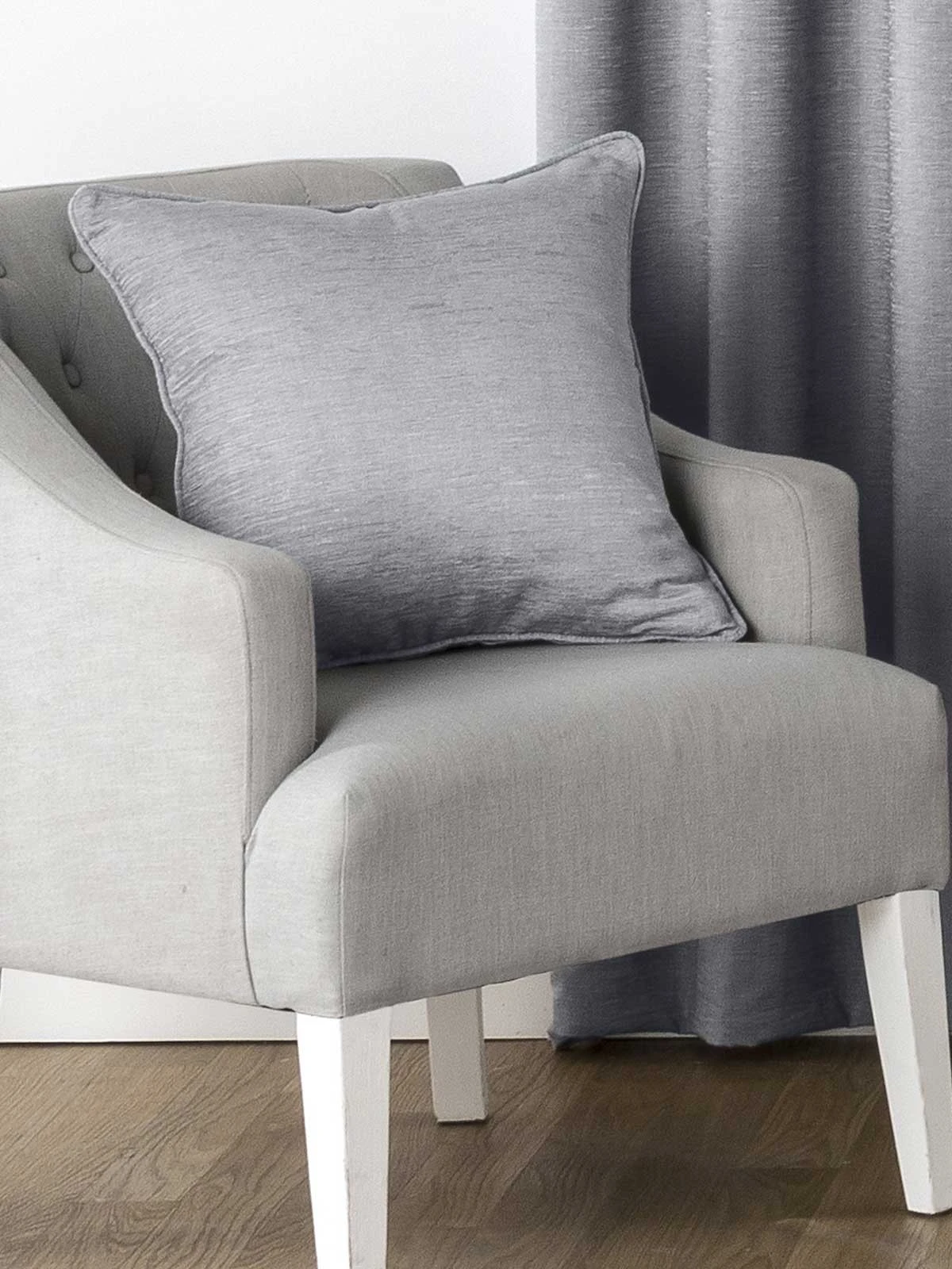 Grey Chenille Large Cushion 3 Grey Chenille Large Cushion