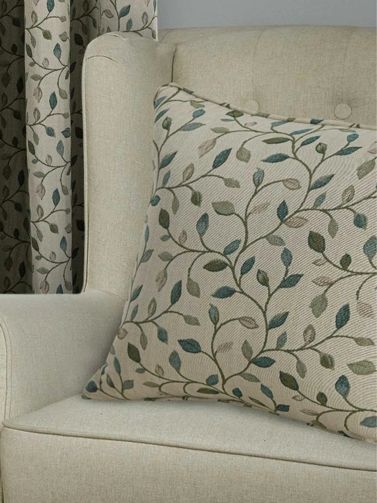 Blue Sherbourne Jacquard Cushion 3 Blue Sherbourne Jacquard Cushion