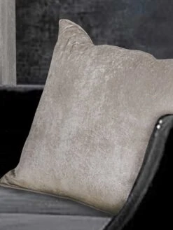 Champagne Crushed Velvet Large Cushion