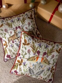 Mirrored Robin Cushion