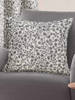 Grey Jacquard Cushion