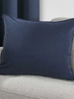 Navy Herringbone Cushion