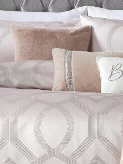 By Caprice Home Ava - Faux Fur Filled Cushion Blush