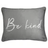 By Caprice Home Be Kind - Velvet Foil Print Filled Cushion Silver -Haven Living Shop cushions 257 2