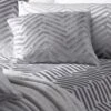By Caprice Home Faye - Velvet Herringbone Filled Cushion Silver -Haven Living Shop cushions 263 5