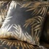 Laurence Llewelyn-Bowen First Dates - Foil Print Velvet Filled Cushion Slate -Haven Living Shop cushions 272