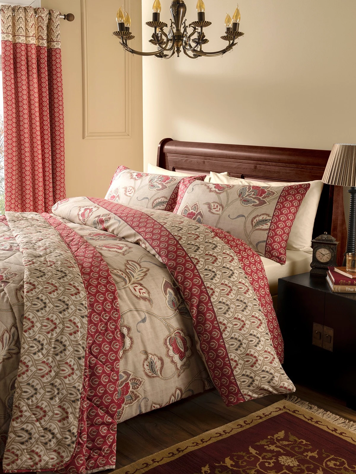 Catherine Lansfield Kashmir Easy Care Single Set Multi 3 Catherine Lansfield Kashmir Easy Care Single Set Multi