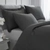 Appletree Plain Dye 200TC - Cotton Duvet Cover Set Charcoal 2 Appletree Plain Dye 200TC - Cotton Duvet Cover Set Charcoal -Haven Living Shop duvet set 111 3