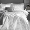 By Caprice Home Harlow - Geo Metallic Duvet Cover Set Ivory