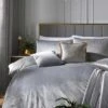 Laurence Llewelyn-Bowen Montrose - Luxury Velvet Duvet Cover Set Silver 2 Laurence Llewelyn-Bowen Montrose - Luxury Velvet Duvet Cover Set Silver -Haven Living Shop duvet set 142