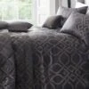 Laurence Llewelyn-Bowen Tie The Knot Luxe - Metallic Jacquard Duvet Cover Set Slate & Gold 2 Laurence Llewelyn-Bowen Tie The Knot Luxe - Metallic Jacquard Duvet Cover Set Slate & Gold -Haven Living Shop duvet set 143 3 1