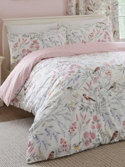 Bird Garden Duvet Set Pink