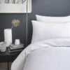 Sirolo Satin Stripe Duvet Set White -Haven Living Shop duvet set 212