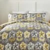 THEA OCHRE FLORAL DUVET SET -Haven Living Shop duvet set 79