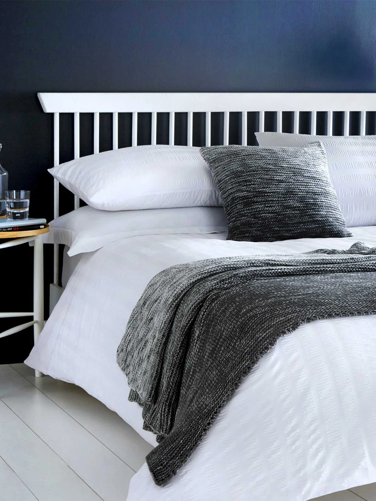 SEERSuCKER WHITE Duvet Set 3 SEERSuCKER WHITE Duvet Set