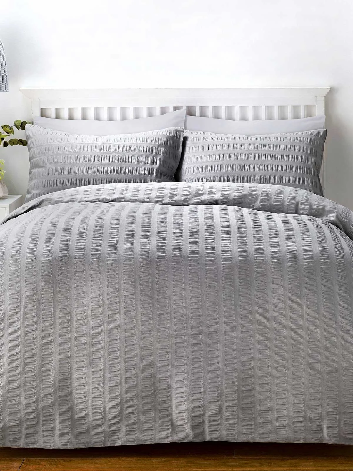 SEERSuCKER GREY Duvet Set 3 SEERSuCKER GREY Duvet Set