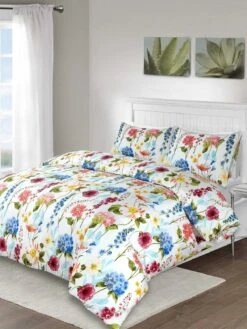 Soft Touch Floral Print Duvet Set