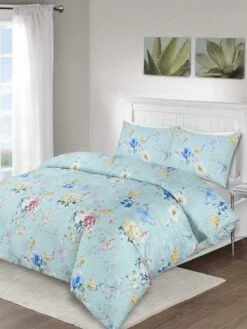 Soft Touch Butterfly Floral Duvet Set