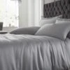 Catherine Lansfield Bedding Silky Soft Satin Grey Duvet Cover Set 1 Catherine Lansfield Bedding Silky Soft Satin Grey Duvet Cover Set -Haven Living Shop duvet set 159 main