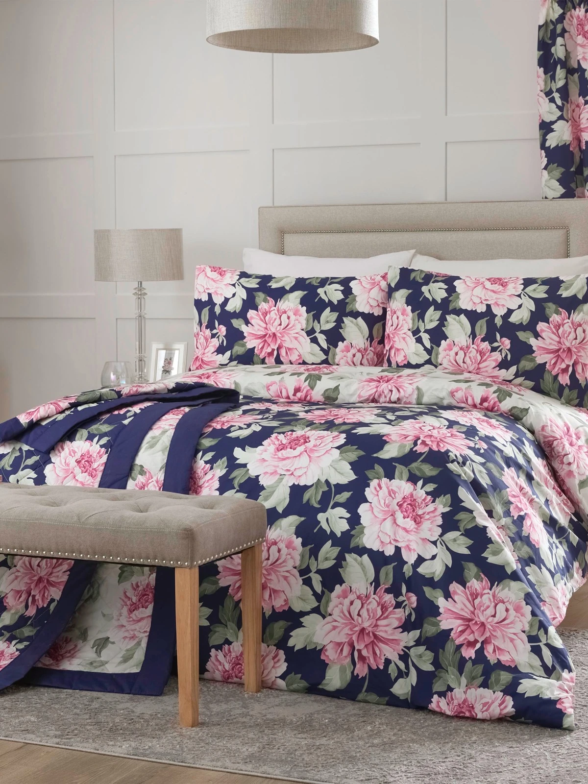 Kirsten Floral Duvet Set Pink 3 Kirsten Floral Duvet Set Pink