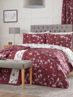 Sweet Pea Duvet Set Purple