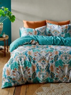 Carnival Animals Duvet Set Teal