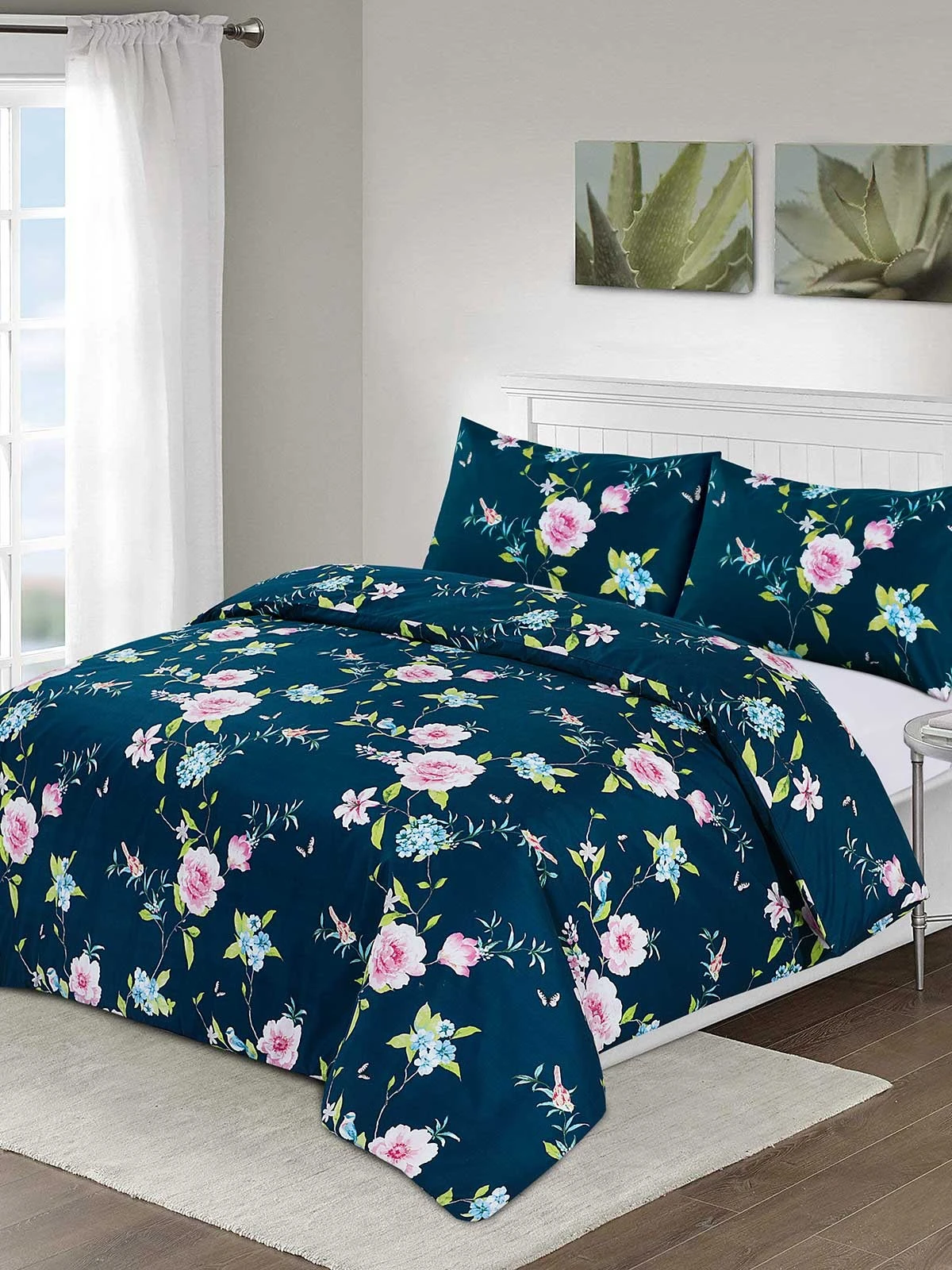 Soft Touch Floral Bird Duvet Set 3 Soft Touch Floral Bird Duvet Set