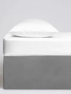 Brushed Cotton Deep Fitted Sheet White