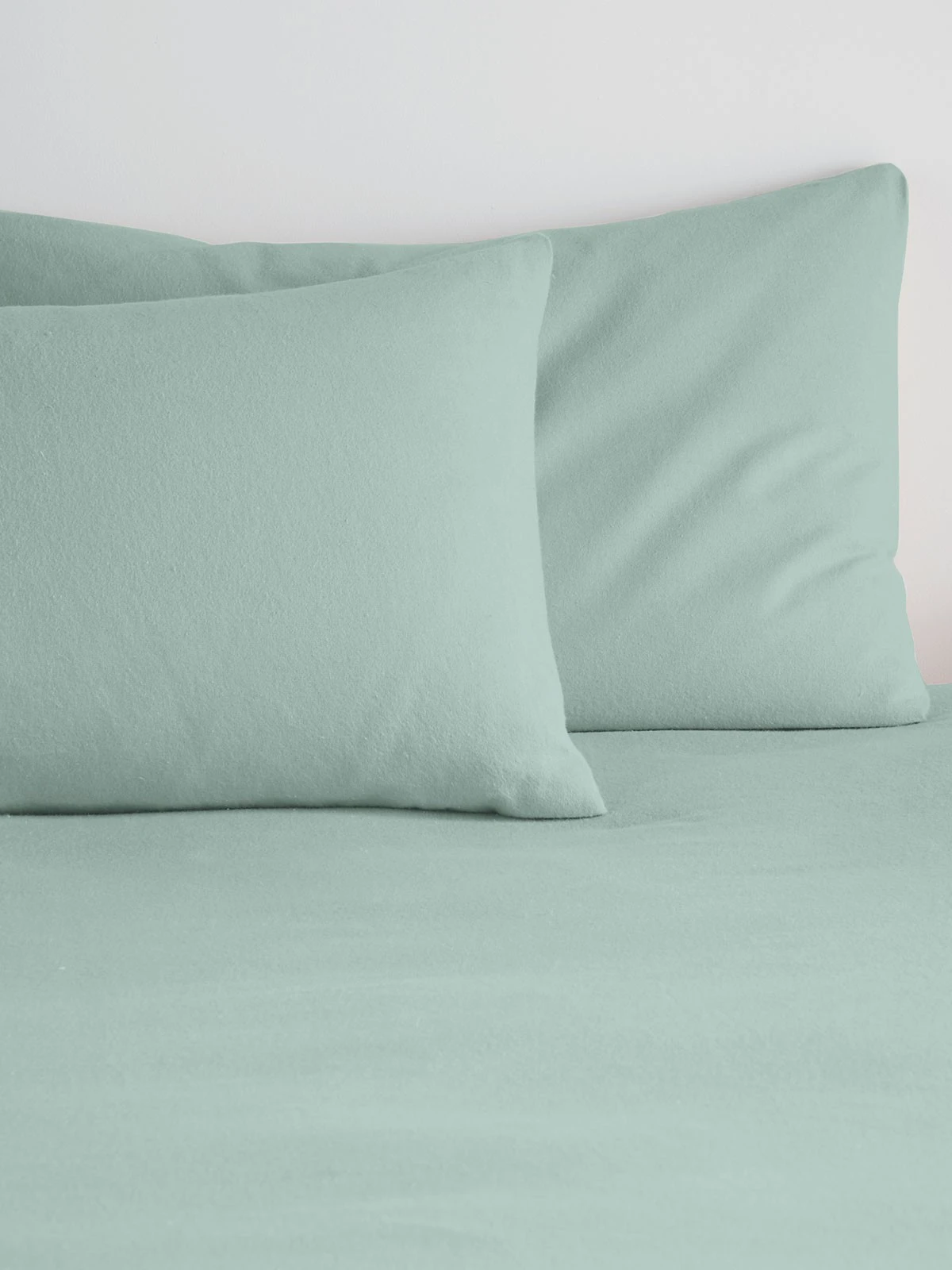 Brushed Cotton Pillowcase Pair Duck Egg 3 Brushed Cotton Pillowcase Pair Duck Egg