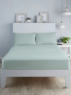 Brushed Cotton Sheeting Duck Egg