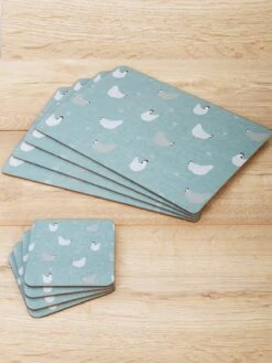 Chicken Placemats And Coasters Set Of 4