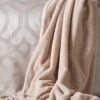 By Caprice Home Ava - Faux Fur Throw Blush -Haven Living Shop throw 148 2
